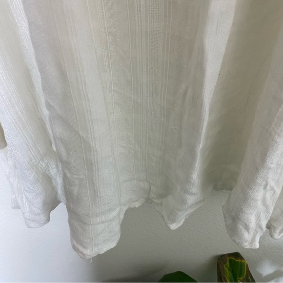 ) L Space GOA Womens Wrap Dress Size L White Cap Sleeve High Low Hem Coast… - Picture 4 of 16